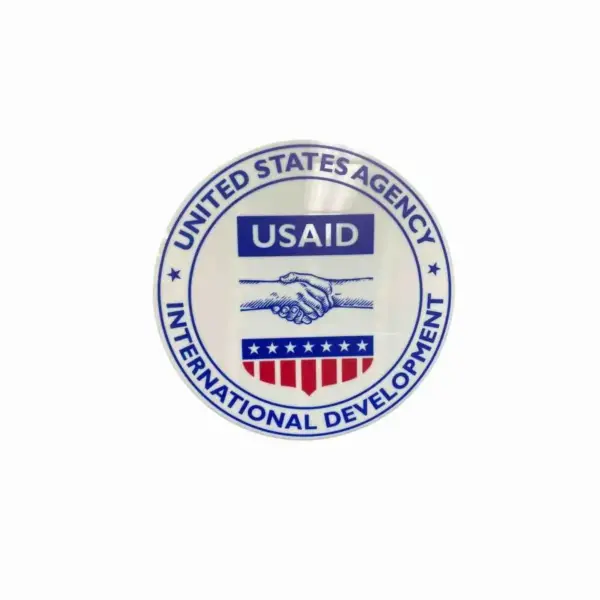 USAID Khmer - 12" Round Podium Plaque