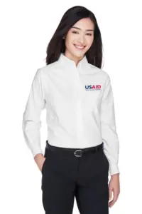 USAID Waray-Waray ULTRACLUB Ladies Classic Wrinkle-Resistant Long-Sleeve Oxford