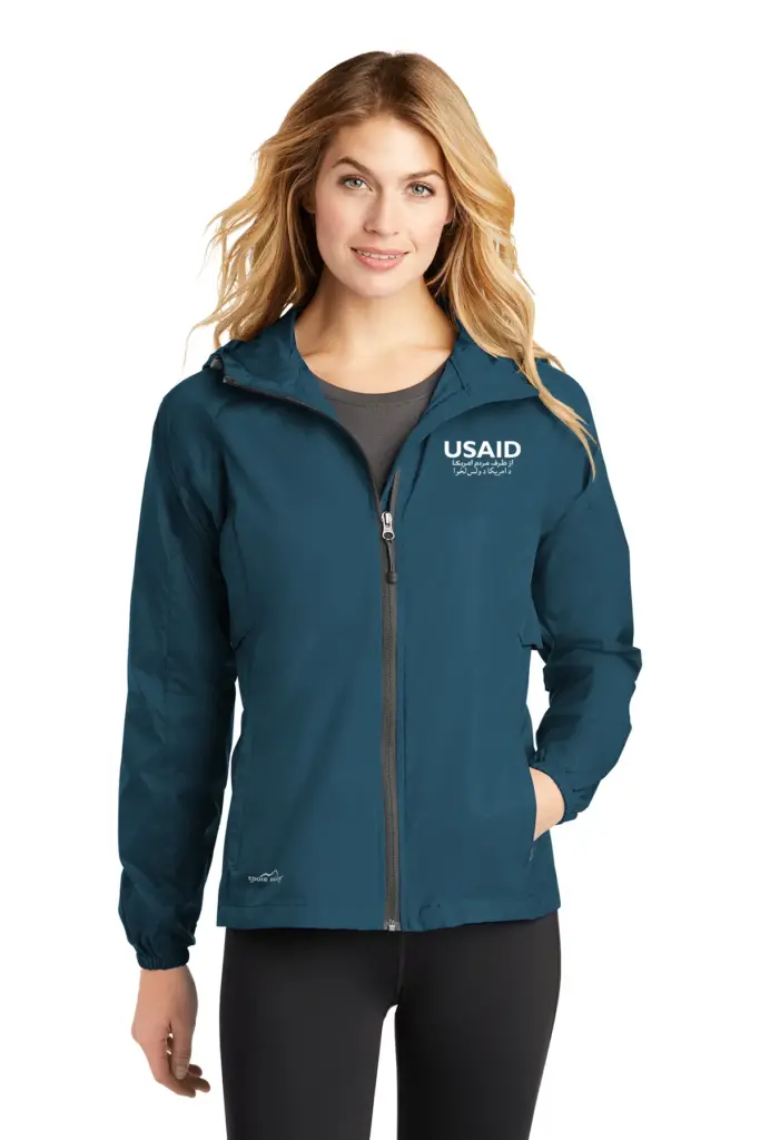 USAID Dari Pashto Eddie Bauer Ladies Packable Wind Jacket