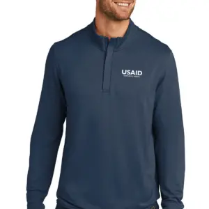 USAID Bahasa Indonesia - New TravisMathew Newport 1/4 Zip Fleece Pullover
