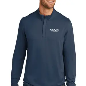 USAID Tetum - New TravisMathew Newport 1/4 Zip Fleece Pullover