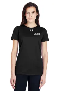 USAID Hindi Under Armour UA Ladies Locker Short Sleeve Shirt