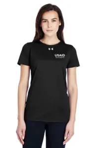 USAID Khmer Under Armour UA Ladies Locker Short Sleeve Shirt