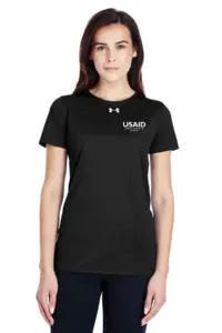 USAID Motu Under Armour UA Ladies Locker Short Sleeve Shirt