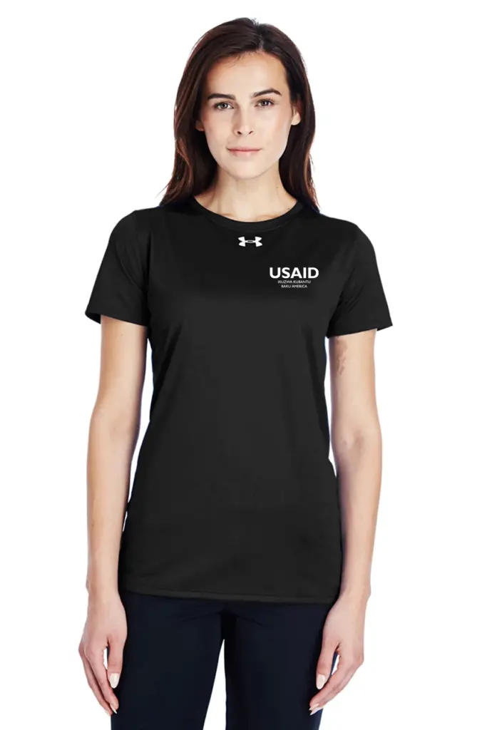 USAID Tonga Under Armour UA Ladies Locker Short Sleeve Shirt