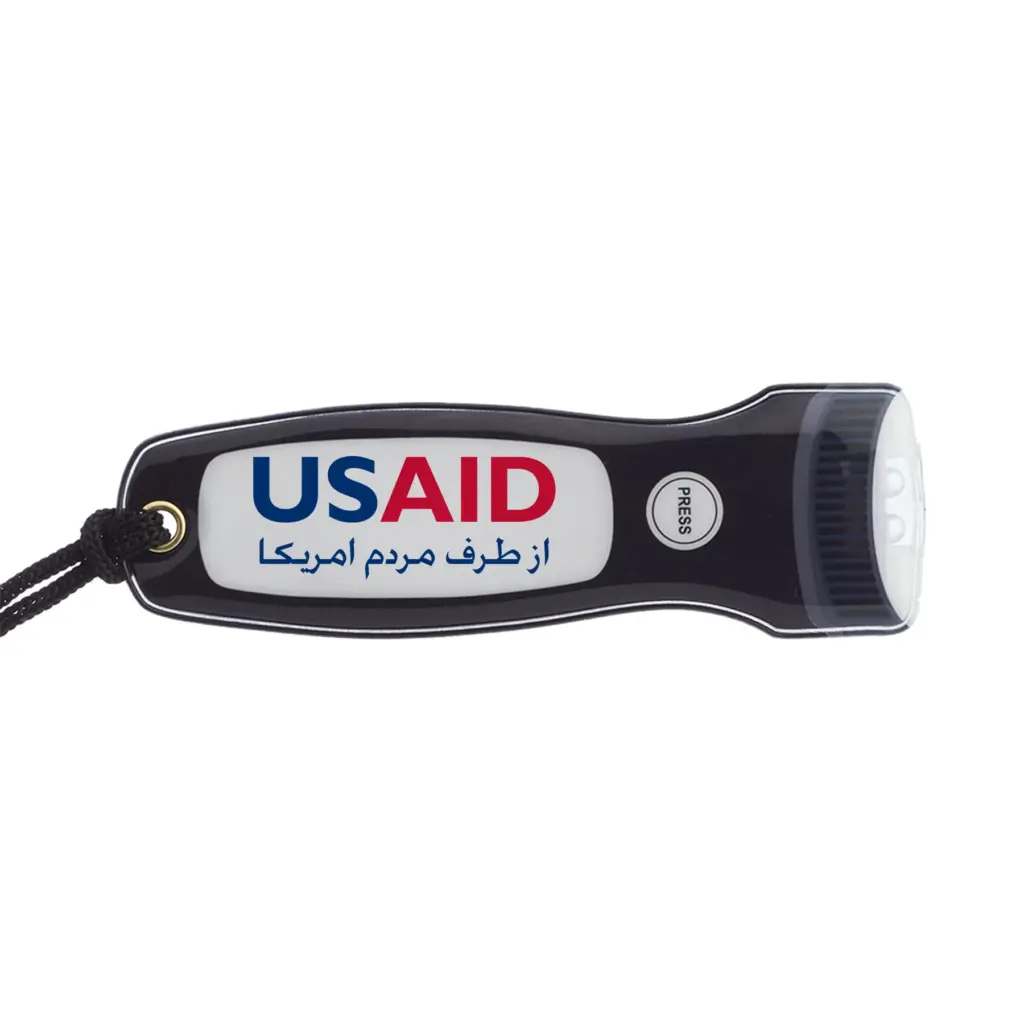 USAID Farsi - Blackout Flat Magnetic Flash Light