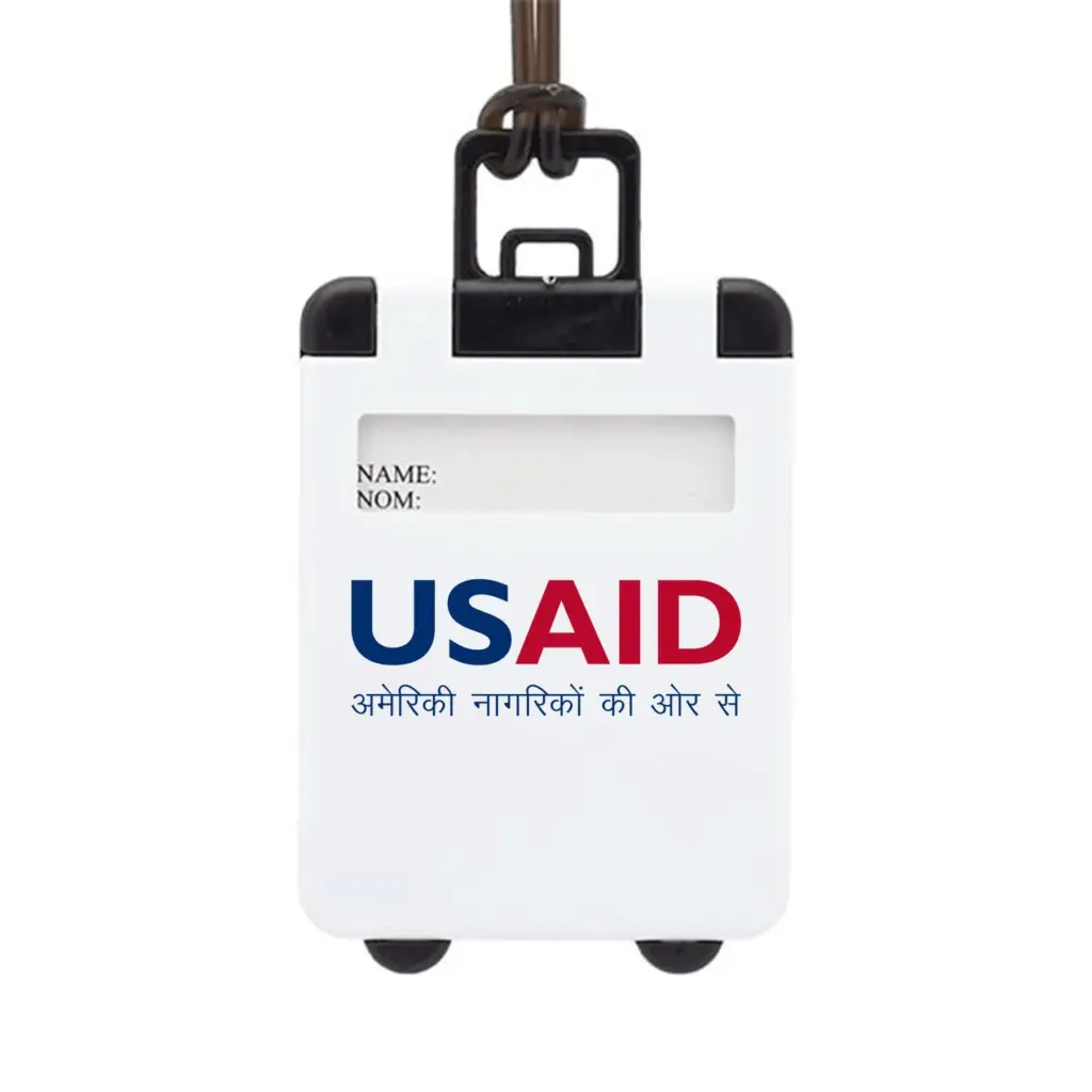 USAID Hindi - Mini Carry On Luggage Tags