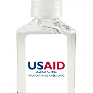 USAID Filipino - Antibacterial Hand Sanitizer Gel on White Label