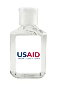 USAID Kazakh - Antibacterial Hand Sanitizer Gel on White Label