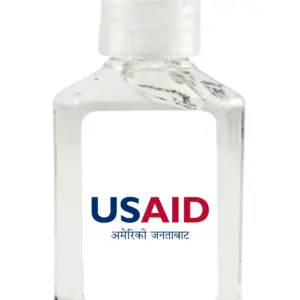 USAID Nepali - Antibacterial Hand Sanitizer Gel on White Label