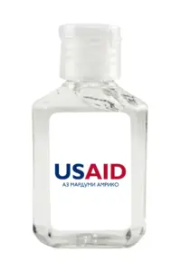 USAID Tajik - Antibacterial Hand Sanitizer Gel on White Label