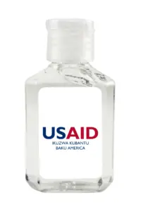 USAID Tonga - Antibacterial Hand Sanitizer Gel on White Label