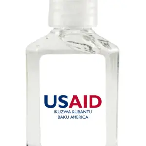 USAID Tonga - Antibacterial Hand Sanitizer Gel on White Label
