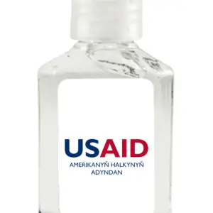USAID Turkmen - Antibacterial Hand Sanitizer Gel on White Label