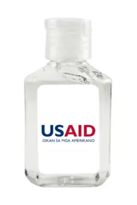 USAID Cebuano - Antibacterial Hand Sanitizer Gel on White Label
