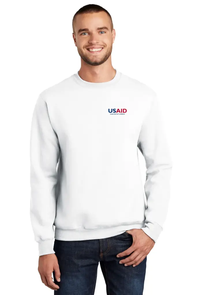 USAID Bahasa Indonesia - Port & Company Men's Essential Fleece Crewneck Sweatshirt