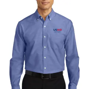 USAID Dari Pashto - Port Authority SuperPro Oxford Shirt