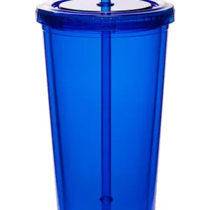 USAID Dari - 20 Oz. Double Wall Acrylic Bottles w/Straws