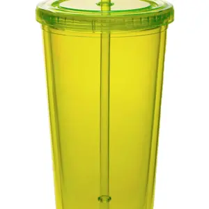 USAID Mongolian - 20 Oz. Double Wall Acrylic Bottles w/Straws