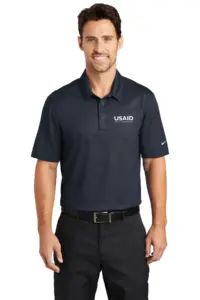 USAID Tamil - Nike Golf Dri-FIT Embossed Tri-Blade Polo Shirt