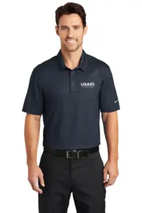 USAID Burmese - Nike Golf Dri-FIT Embossed Tri-Blade Polo Shirt