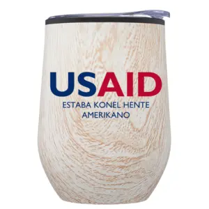 USAID Chavacano - 12 Oz. Palmera Stemless Wine Tumbler w/Lid