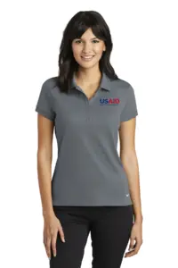 USAID Hiligaynon Nike Ladies Dri-FIT Solid Icon Pique Polo Shirt