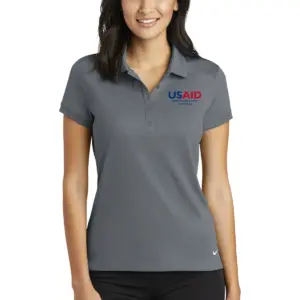 USAID Pijin Nike Ladies Dri-FIT Solid Icon Pique Polo Shirt