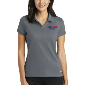 USAID Tonga Nike Ladies Dri-FIT Solid Icon Pique Polo Shirt
