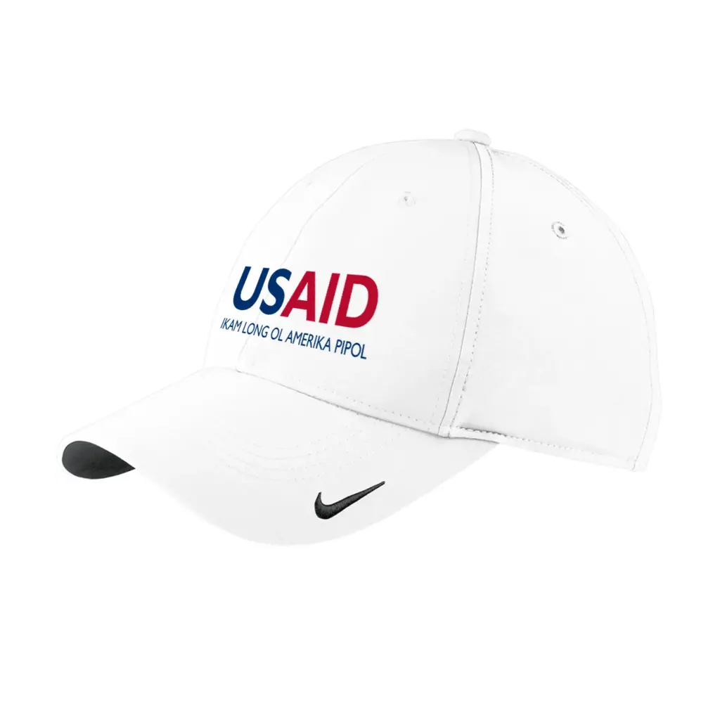 USAID Tok Pisin - Embroidered Nike Swoosh Legacy 91 Cap (Min 12 Pcs)