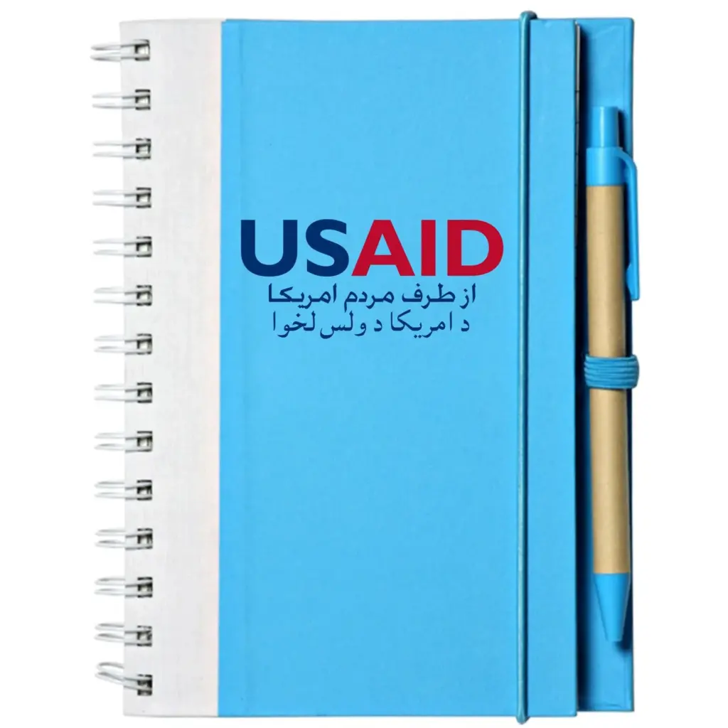 USAID Dari Pashto - Recyclable Bright ECO Notebooks