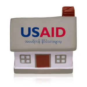 USAID Burmese - House Shape Stress Ball