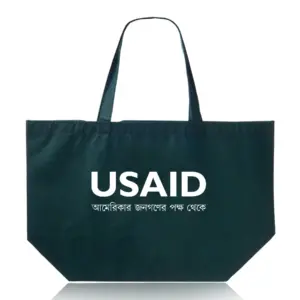 USAID Bangla - Budget Non-Woven Shopper Tote Bags (20"x13")