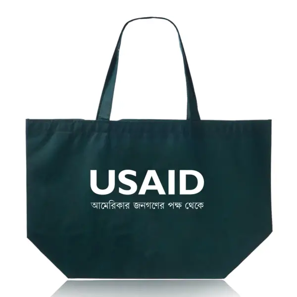 USAID Bangla - Budget Non-Woven Shopper Tote Bags (20"x13")