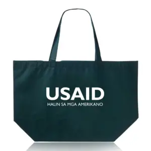 USAID Hiligaynon - Budget Non-Woven Shopper Tote Bags (20"x13")