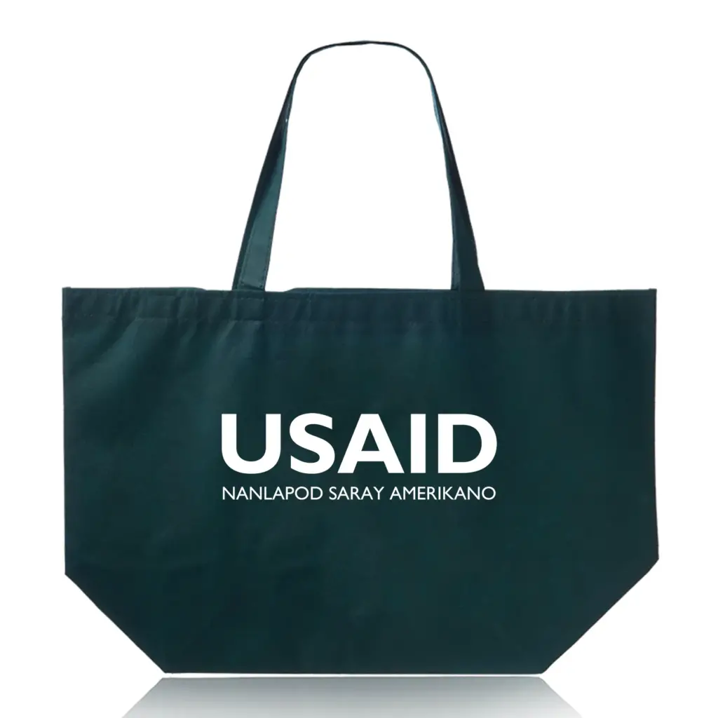 USAID Pangasinense - Budget Non-Woven Shopper Tote Bags (20"x13")