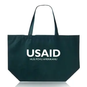 USAID Tetum - Budget Non-Woven Shopper Tote Bags (20"x13")
