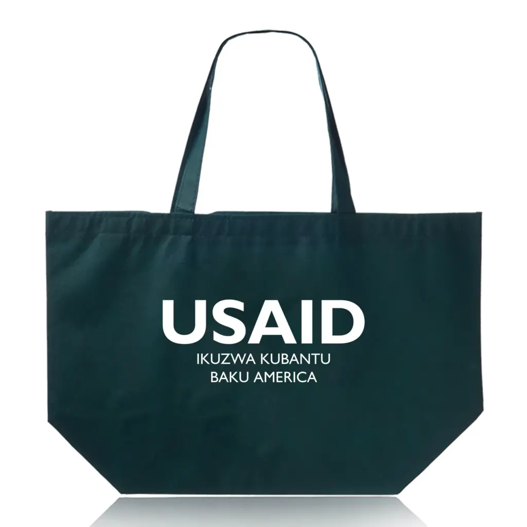 USAID Tonga - Budget Non-Woven Shopper Tote Bags (20"x13")