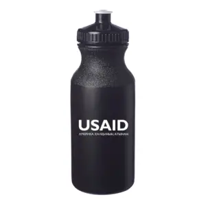 USAID Kazakh - 20 Oz. Custom Plastic Water Bottles