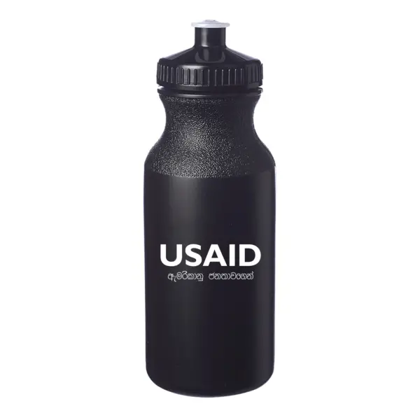 USAID Sinhala - 20 Oz. Custom Plastic Water Bottles