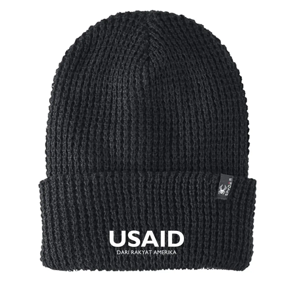 USAID Bahasa Indonesia - Embroidered SPYDER Adult Vertex Knit Beanie