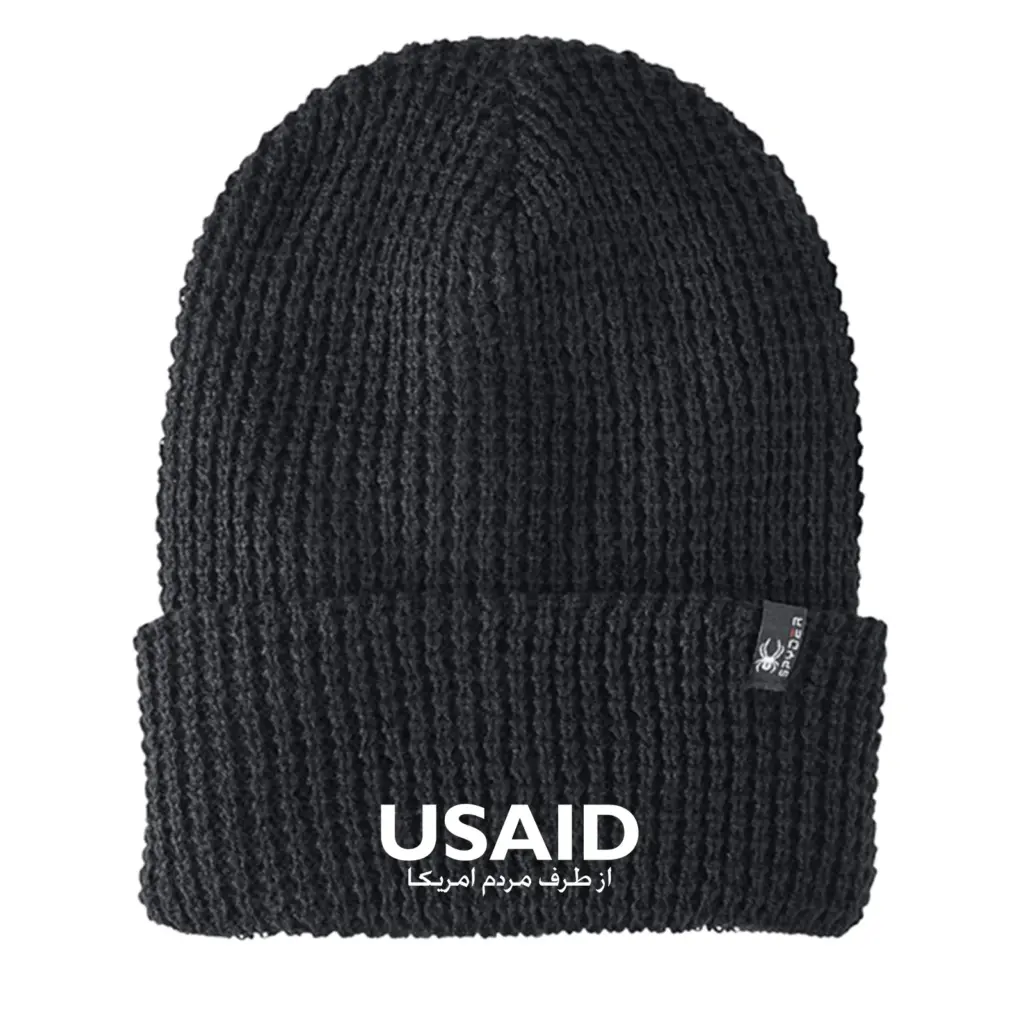 USAID Dari - Embroidered SPYDER Adult Vertex Knit Beanie