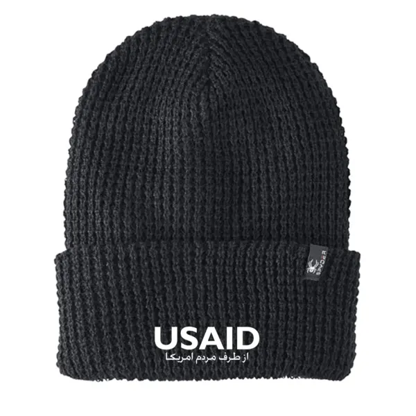 USAID Dari - Embroidered SPYDER Adult Vertex Knit Beanie