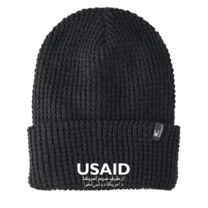 USAID Dari Pashto - Embroidered SPYDER Adult Vertex Knit Beanie
