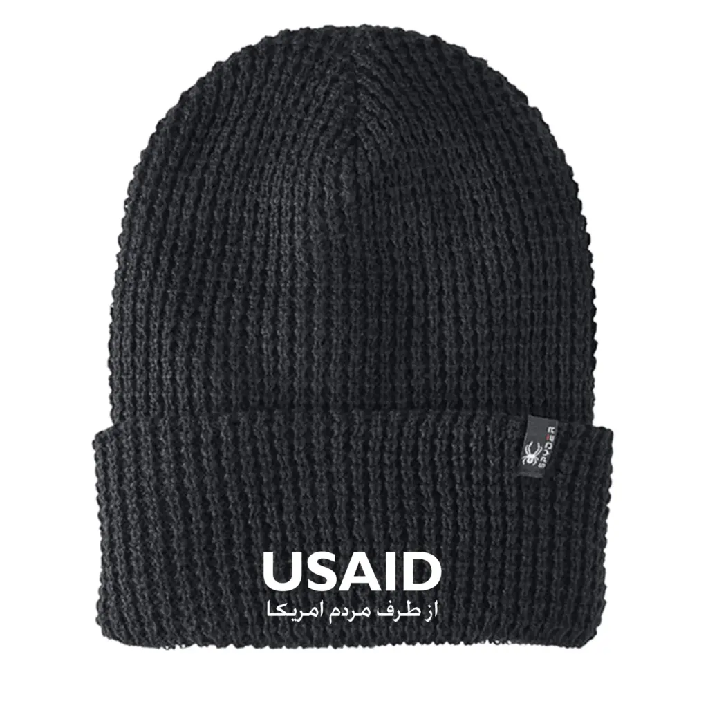 USAID Farsi - Embroidered SPYDER Adult Vertex Knit Beanie