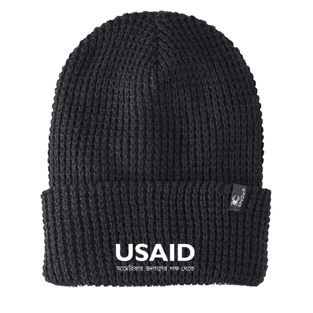 USAID Bangla - Embroidered SPYDER Adult Vertex Knit Beanie