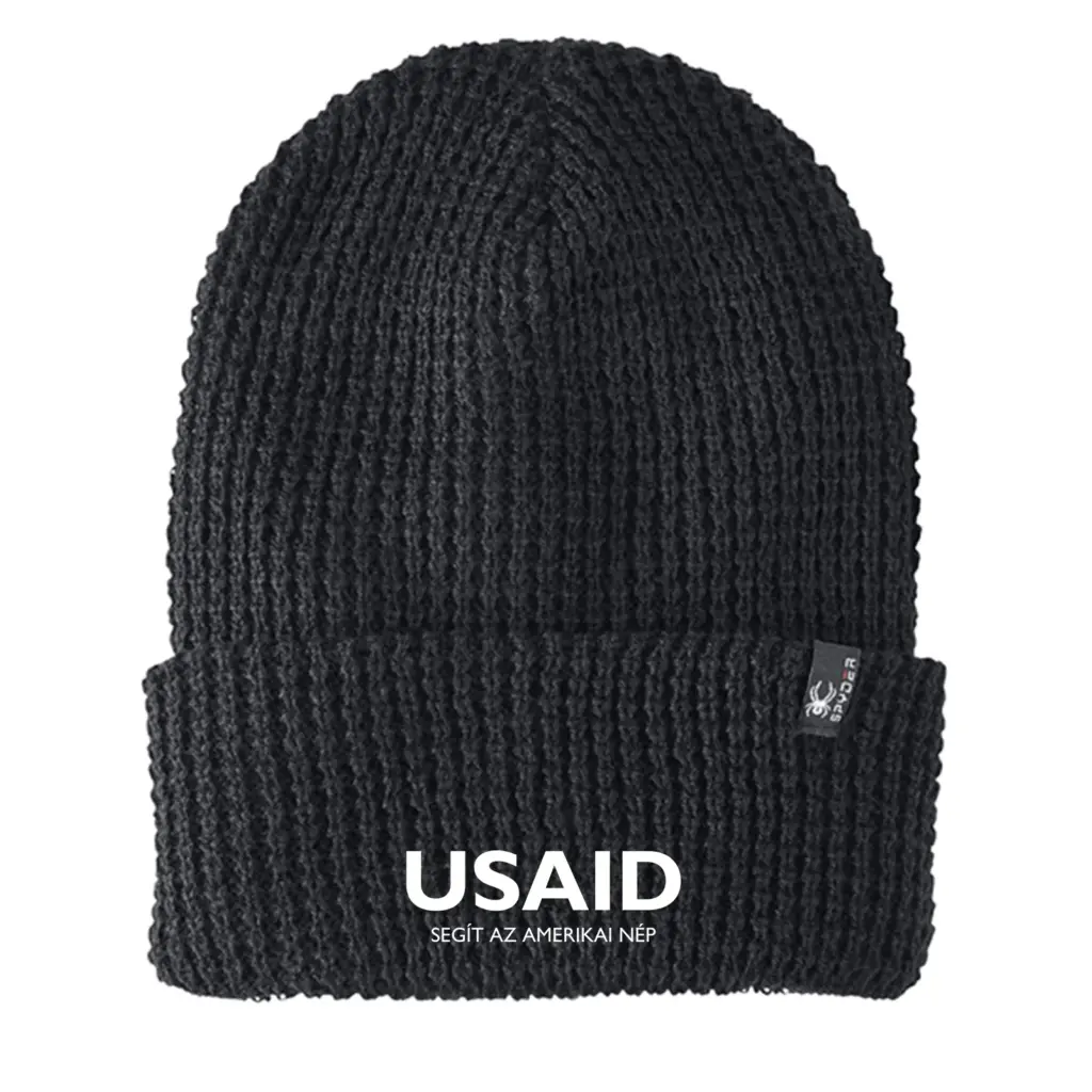 USAID Hun - Embroidered SPYDER Adult Vertex Knit Beanie