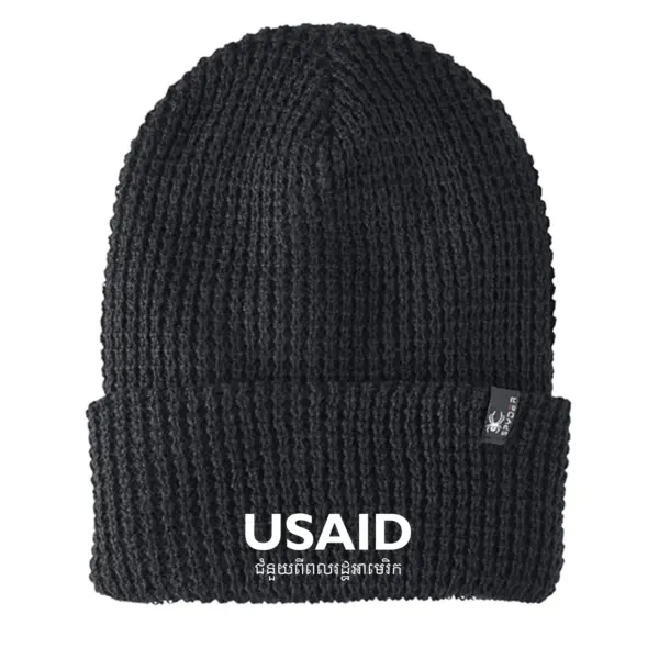 USAID Khmer - Embroidered SPYDER Adult Vertex Knit Beanie