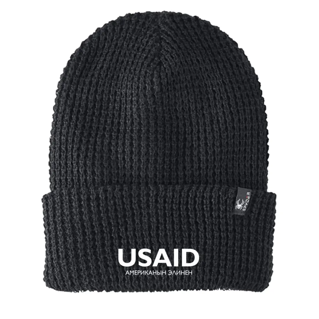 USAID Kyrgyz - Embroidered SPYDER Adult Vertex Knit Beanie