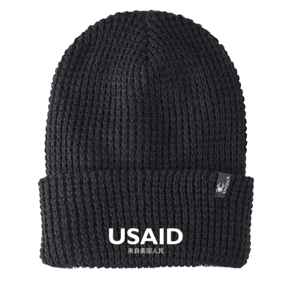 USAID Mandarin - Embroidered SPYDER Adult Vertex Knit Beanie